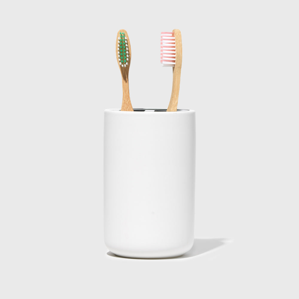 Stoneware Toothbrush Holder