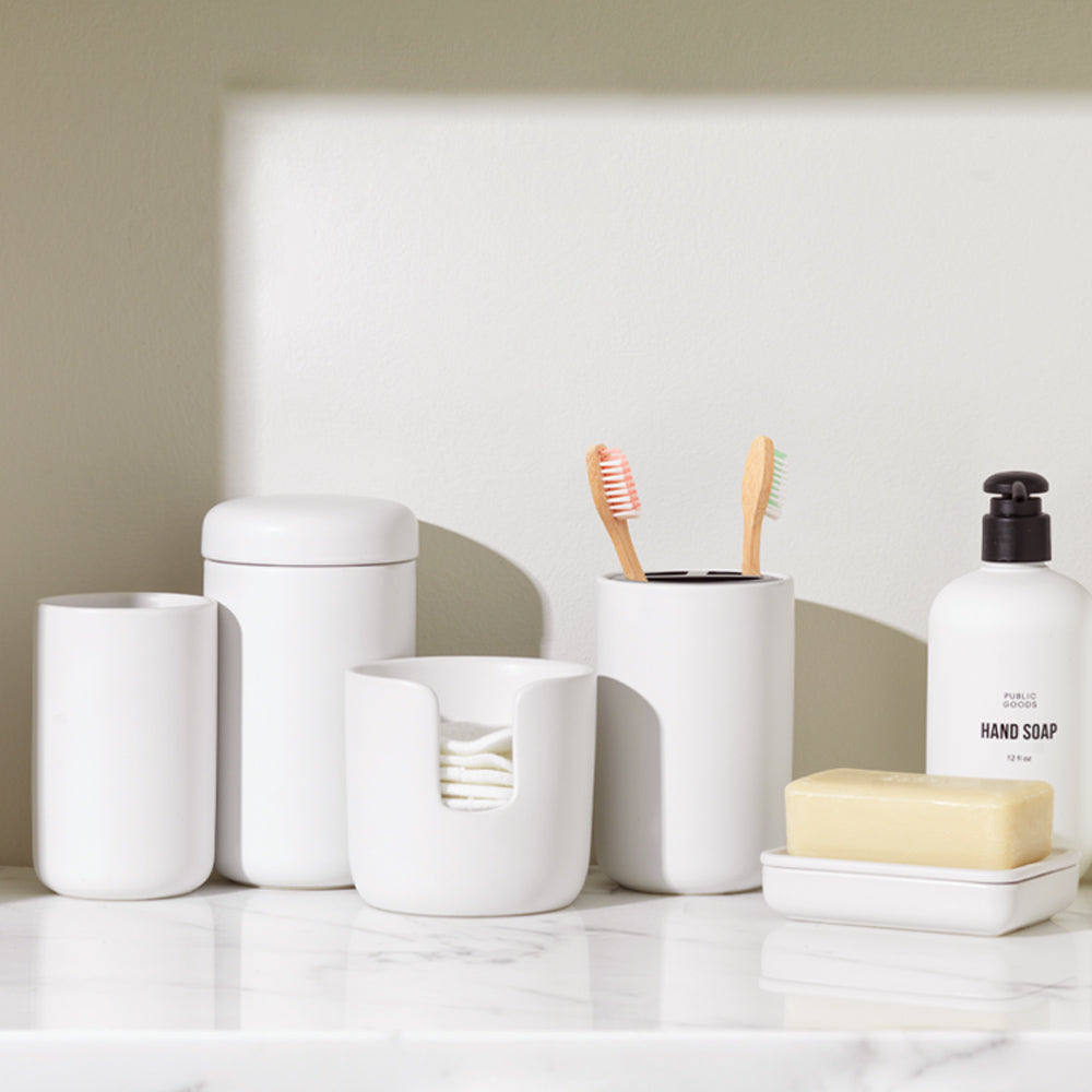 Stoneware Toothbrush Holder