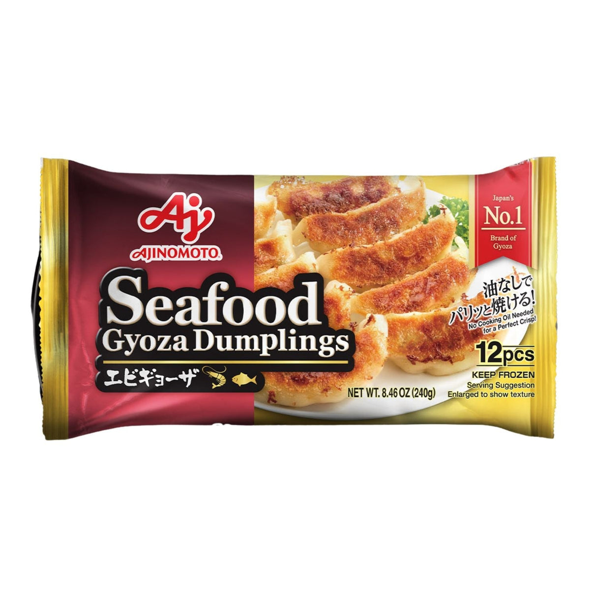 AJINOMOTO SEAFOOD GYOZA 12PC - GOHAN Market