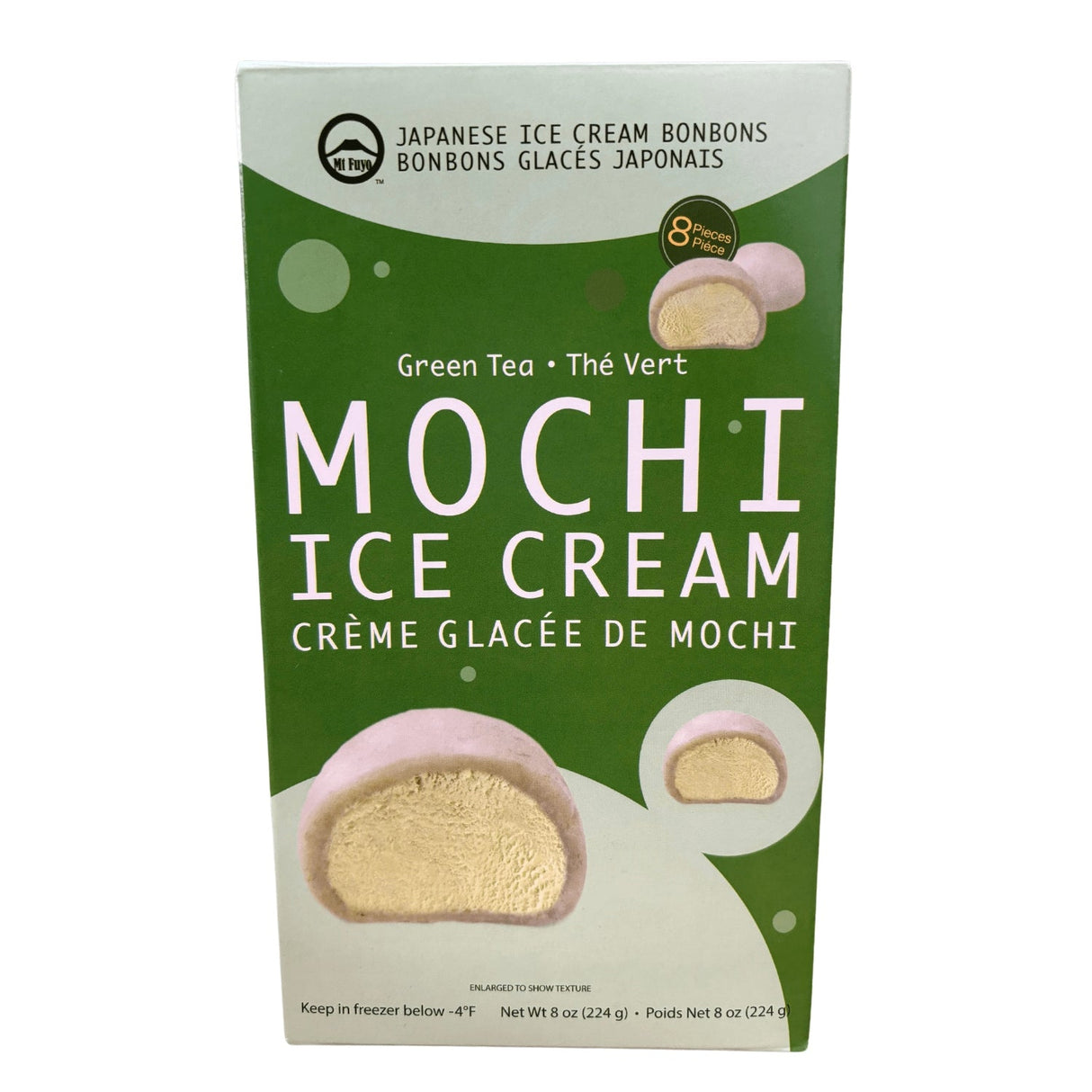 MT. FUYO MOCHI ICE CREAM GREEN TEA 8PC