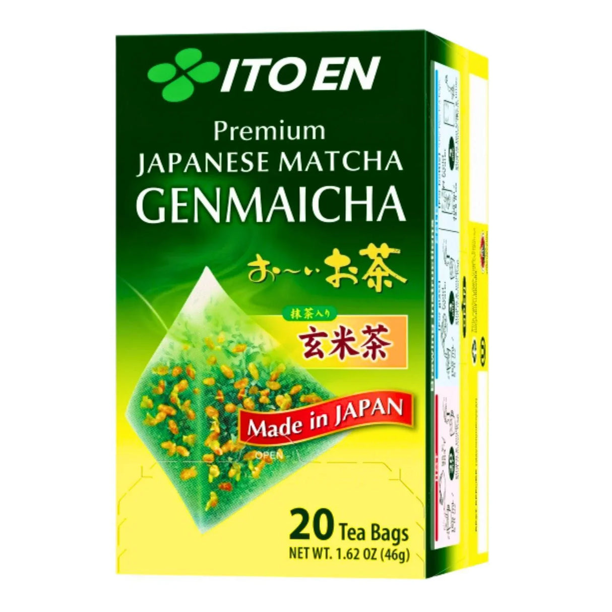 ITOEN OI OCHA PREMIUM MATCHA GENMAICHA 20 BAGS 1.62OZ/46G