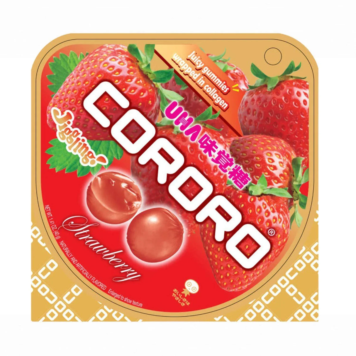 UHA MIKAKUTO CORORO STRAWBERRY 1.41 OZ - GOHAN Market