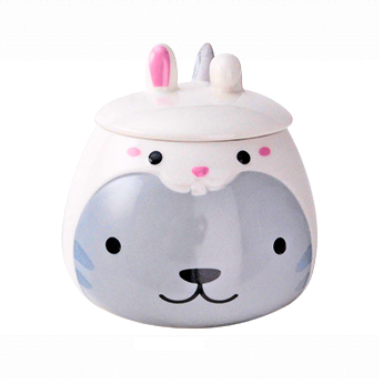 18OZ MUG W/LID AND SPOON CAT