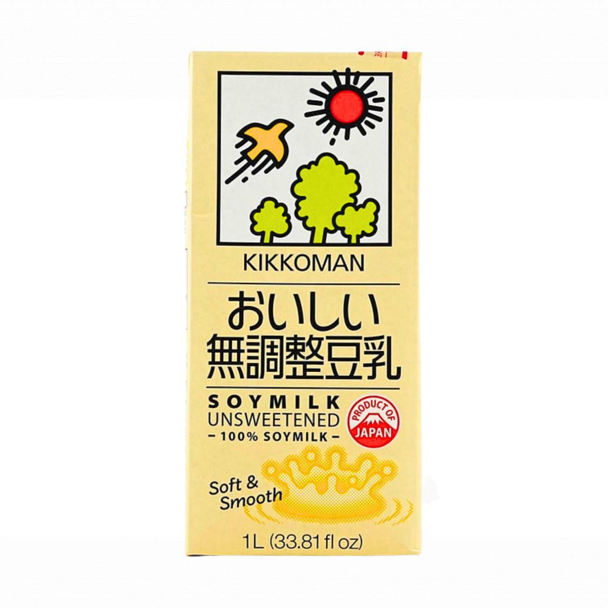 KKM SOY MILK UNSWEETENED 33.81FL OZ/1L