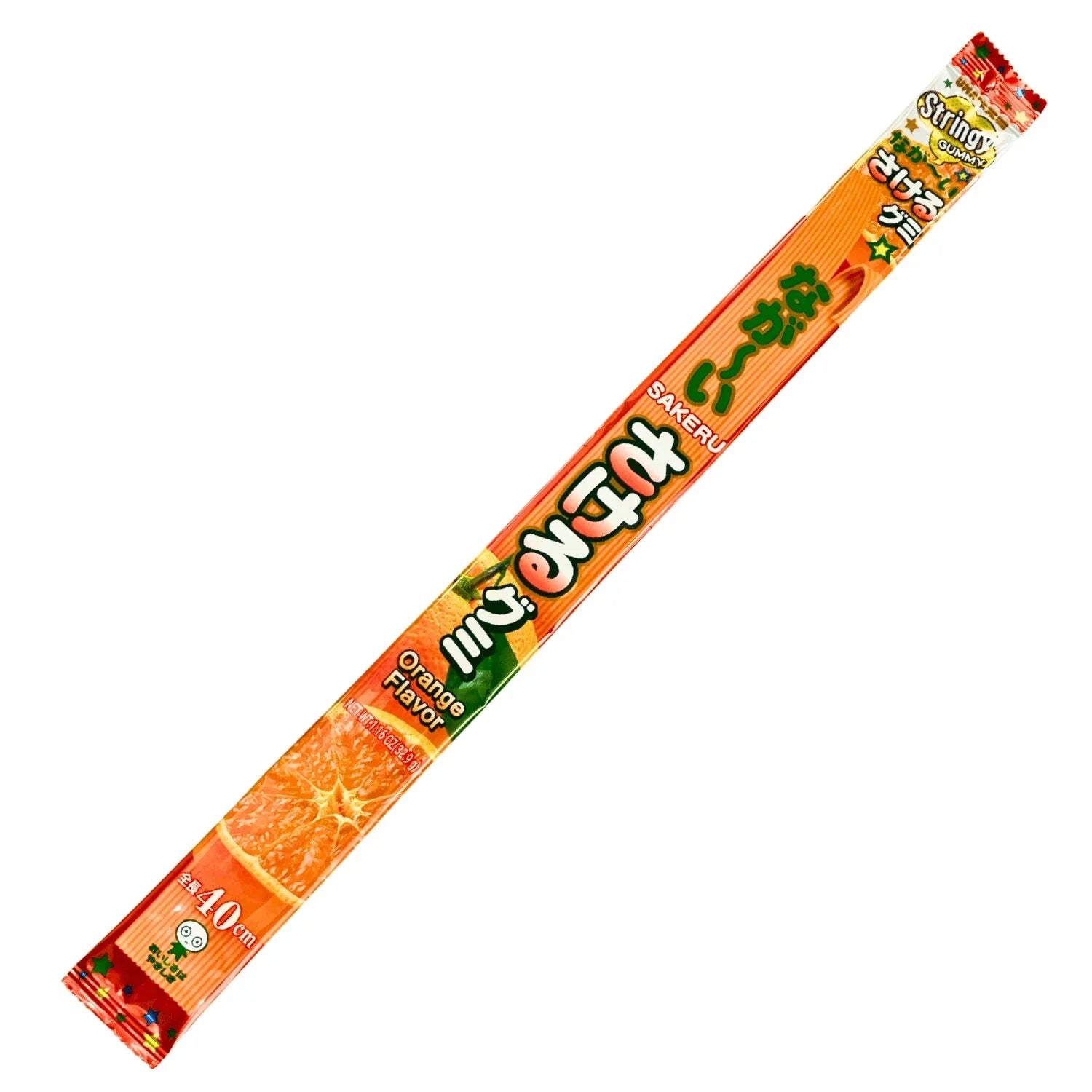 ★♪●　garikuho UHA LONG SAKERU GUMMY ORANGE 1.16OZ/32.9G – GOHAN Market