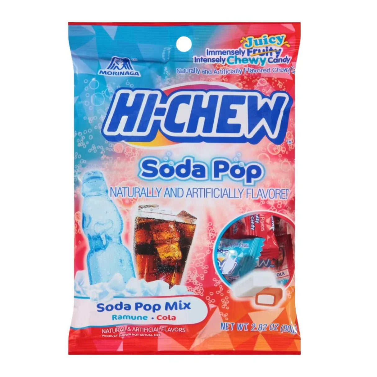 HI-CHEW SODA POP MIX BAG RAMUNE COLA 2.82OZ/80G - GOHAN Market