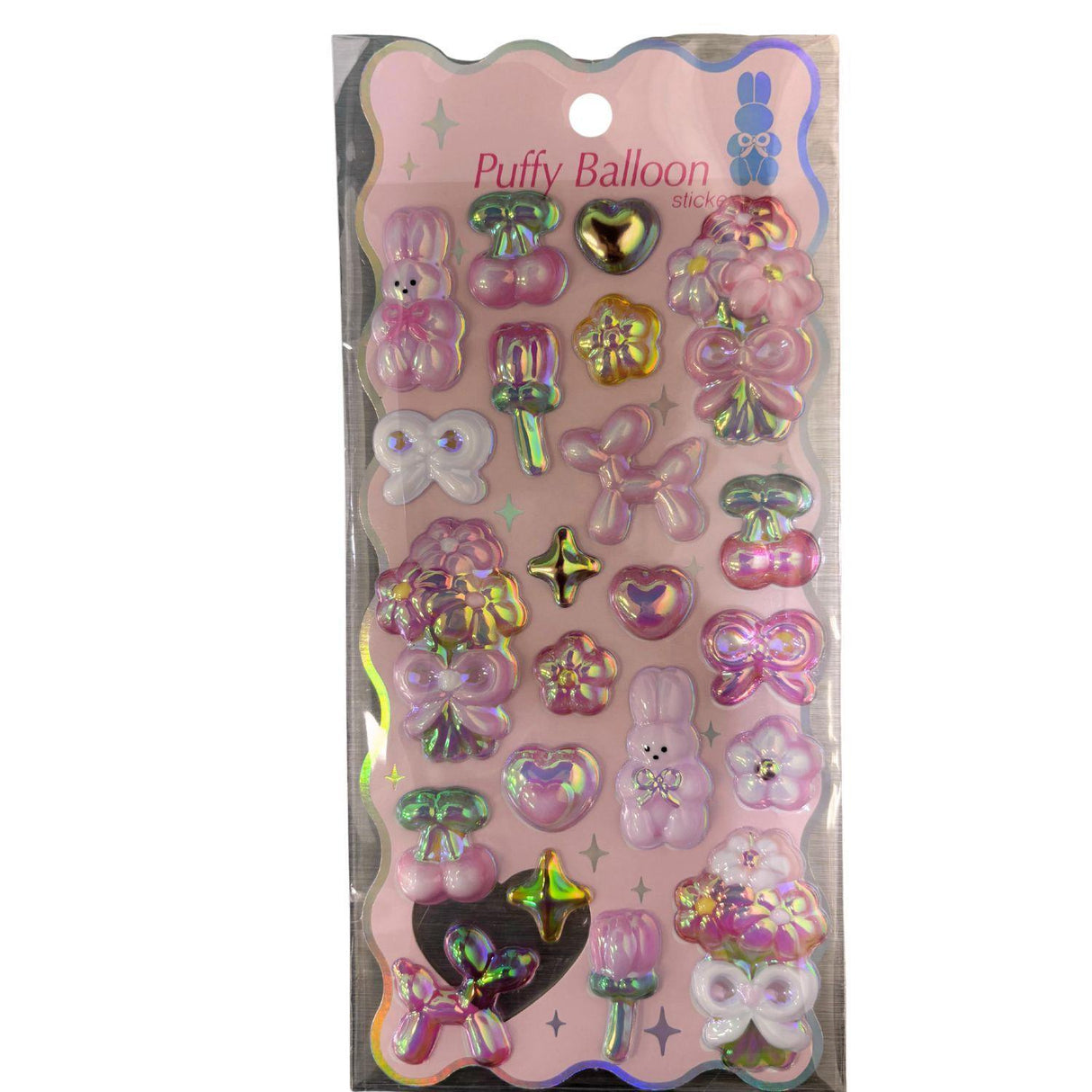 Puffy Balloon Sticker Pink