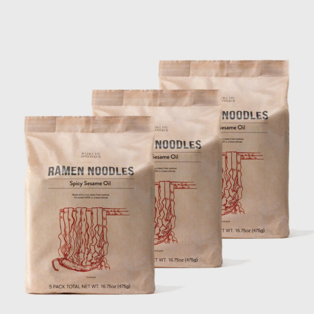Spicy Sesame Oil Ramen Noodles