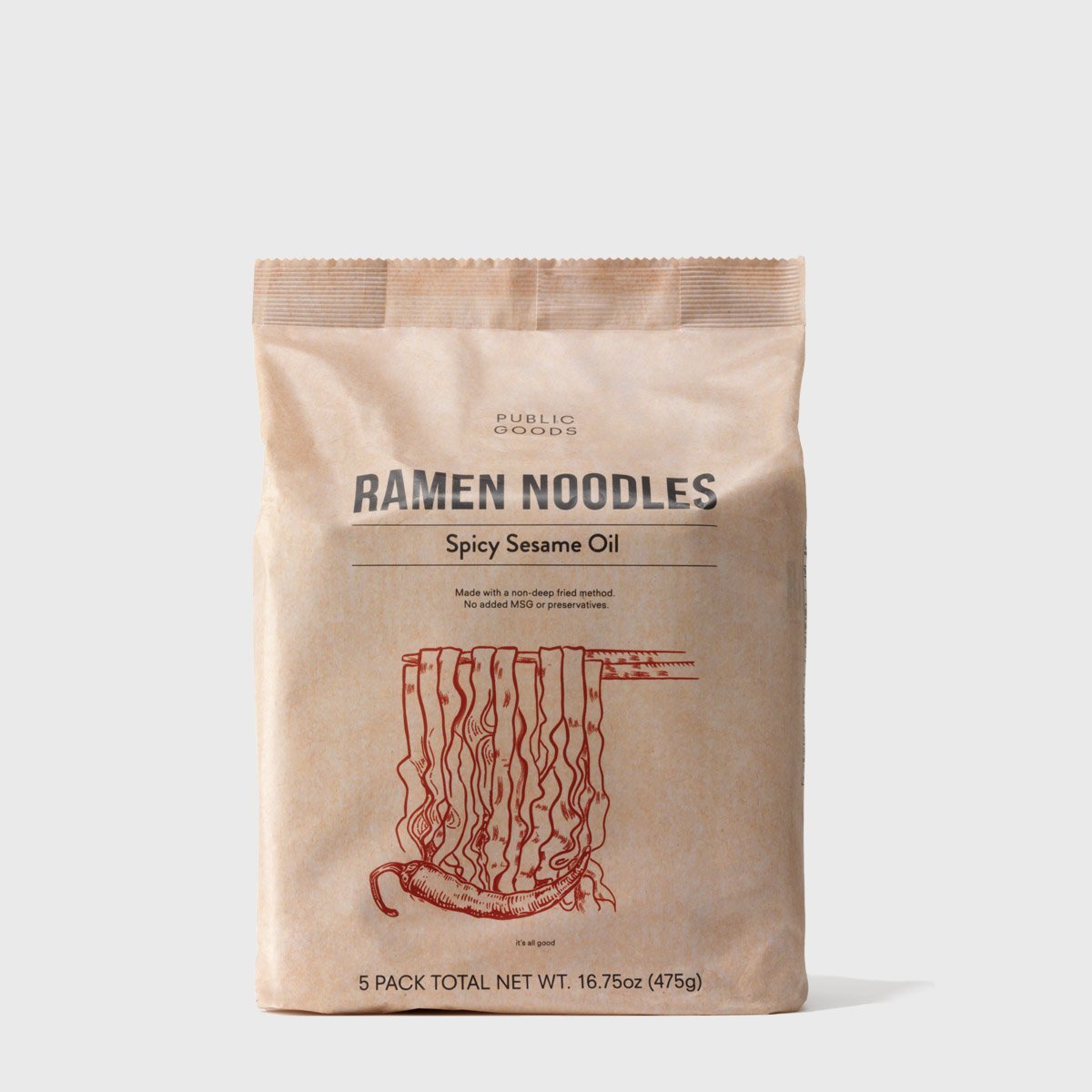 Spicy Sesame Oil Ramen Noodles