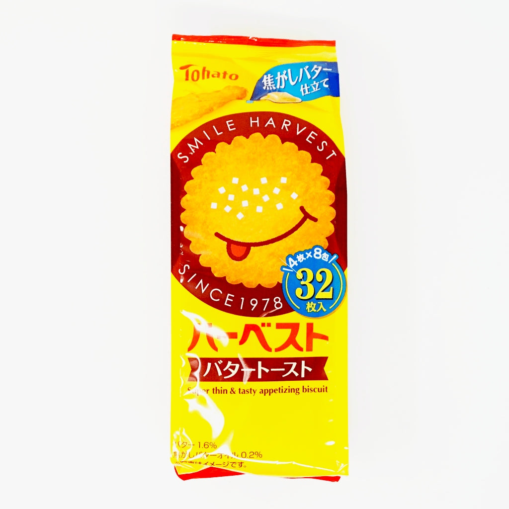 TOHATO HARVEST SUPER THIN AND TASTY APPETIZING BISCUIT BETTER 32P