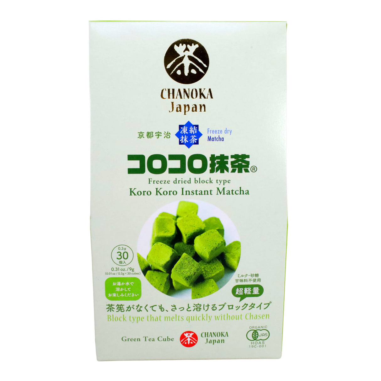 KYOTO UJI KOROKORO INSTANT MATCHA FREEZE DRIED BLOCK TYPE MATCHA 30CUBES 0.31OZ/9G