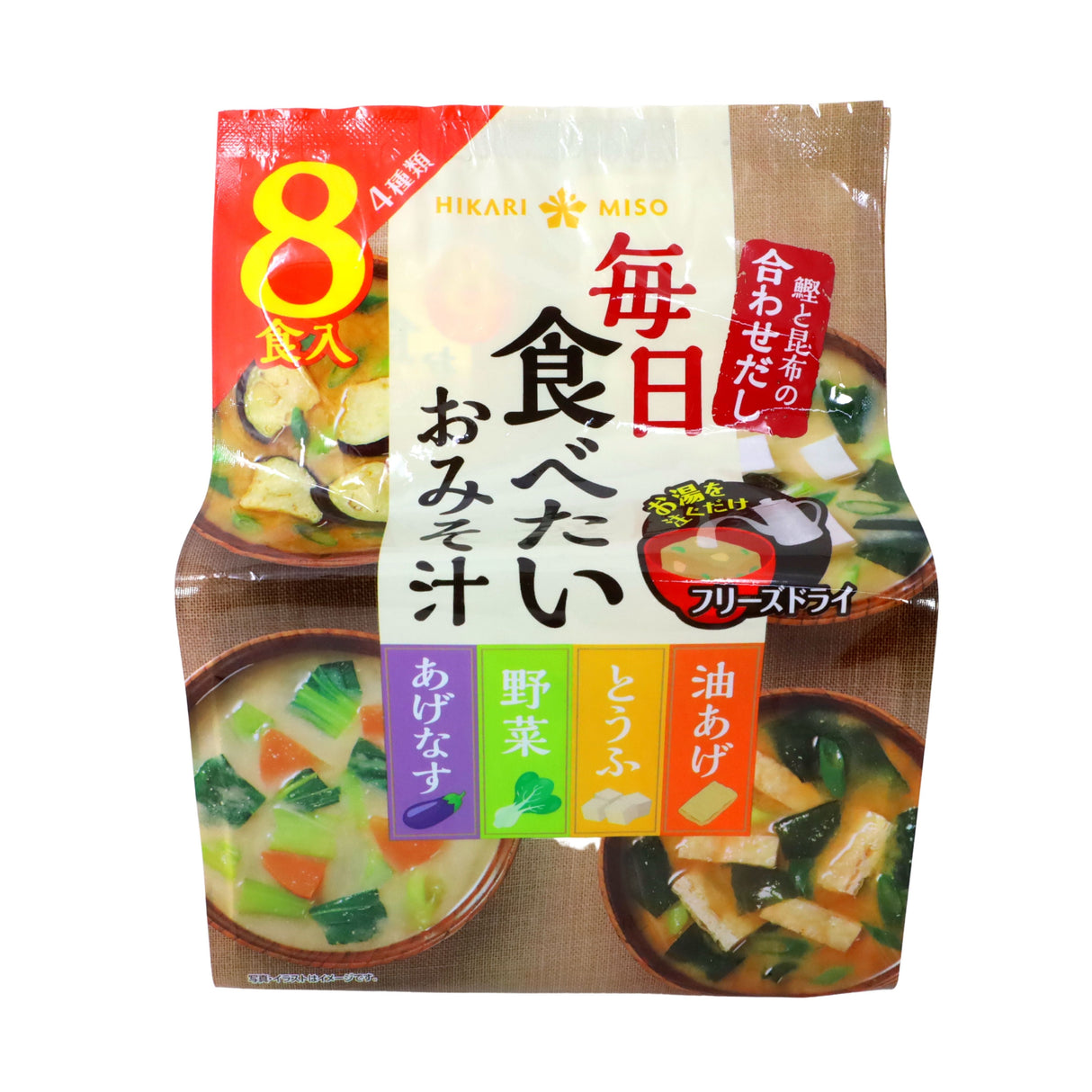 HIKARI MISO MAINICHI TABETAI OMISO SHIRU MISO SOUP 8SVGS 2.3OZ/65G EXPIRING ON 10/09/2023