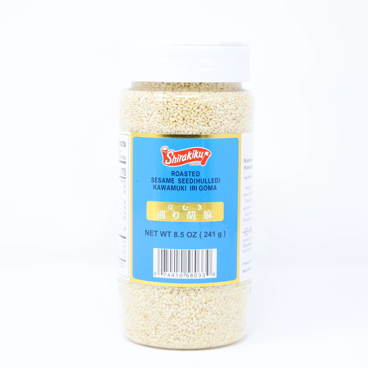 SHIRAKIKU ROASTED SESAME SEED HULLED KAWAMUKI IRI GOMA 8.5OZ/241G