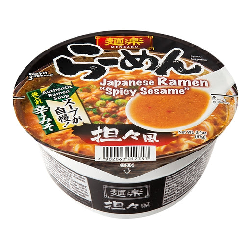 Menraku Japanese Ramen Spicy Sesame 3.4oz/98.3g
