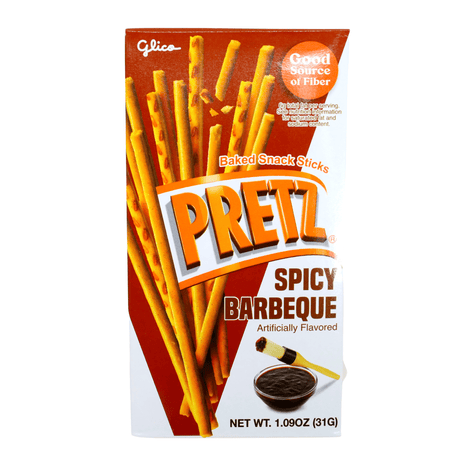 GLICO PRETZ SPICY BARBEQUE 1.09OZ/31G