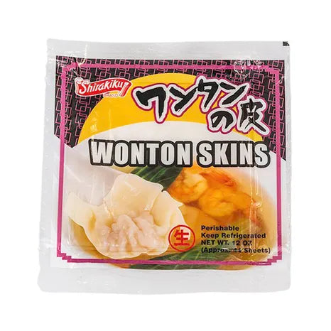 SHIRAKIKU WONTON SKINS 12OZ