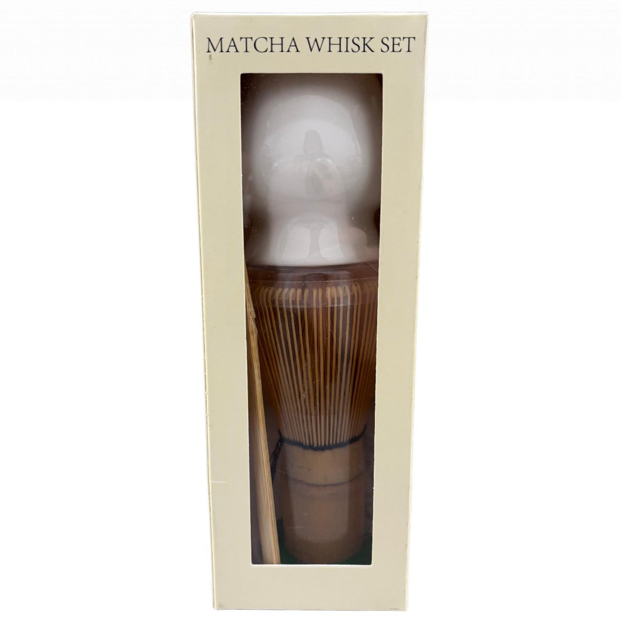 Matcha Whisk White Stand, Chasen and Scoop Set