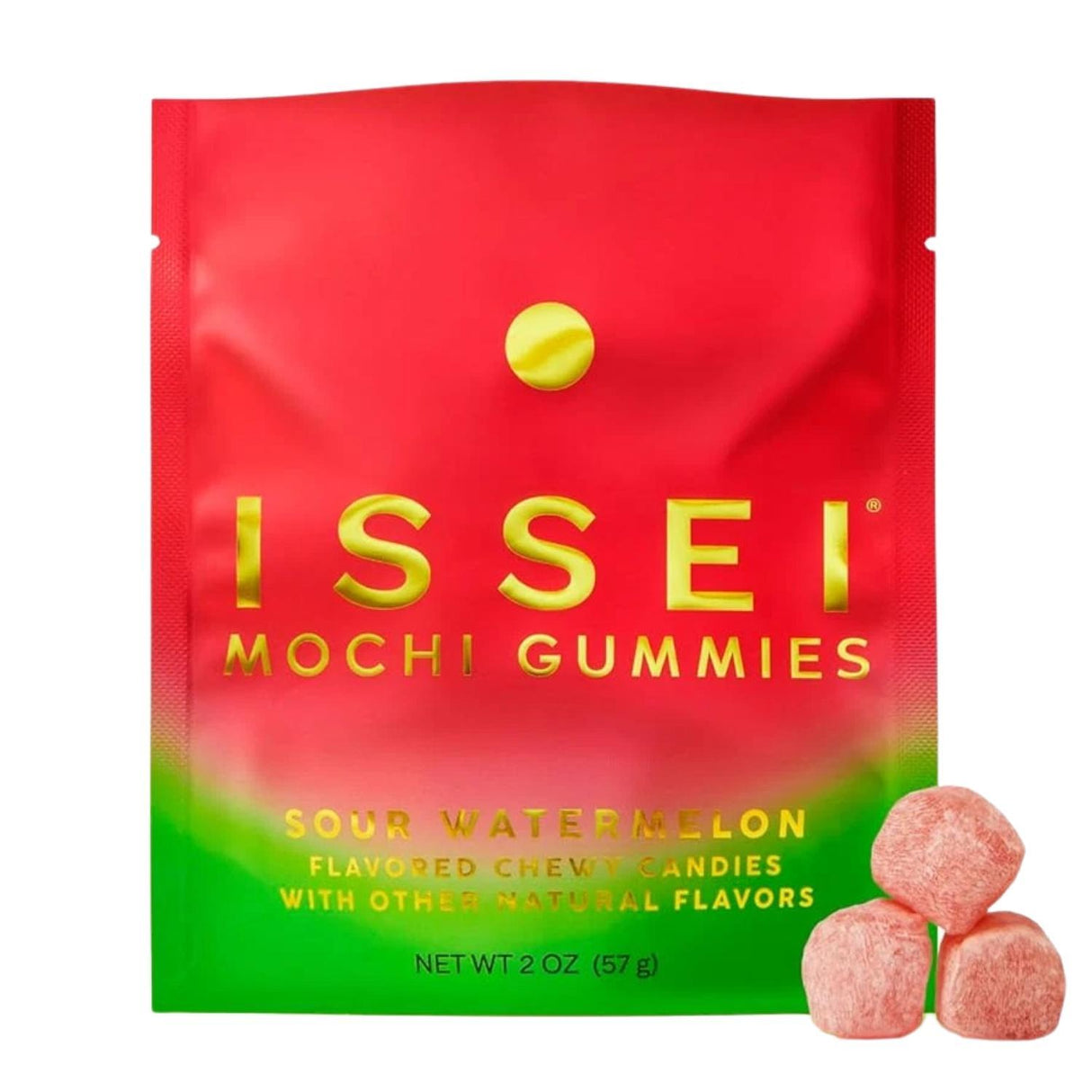 ISSEI MOCHI GUMMIES SOUR WATERMELON 4OZ/113G