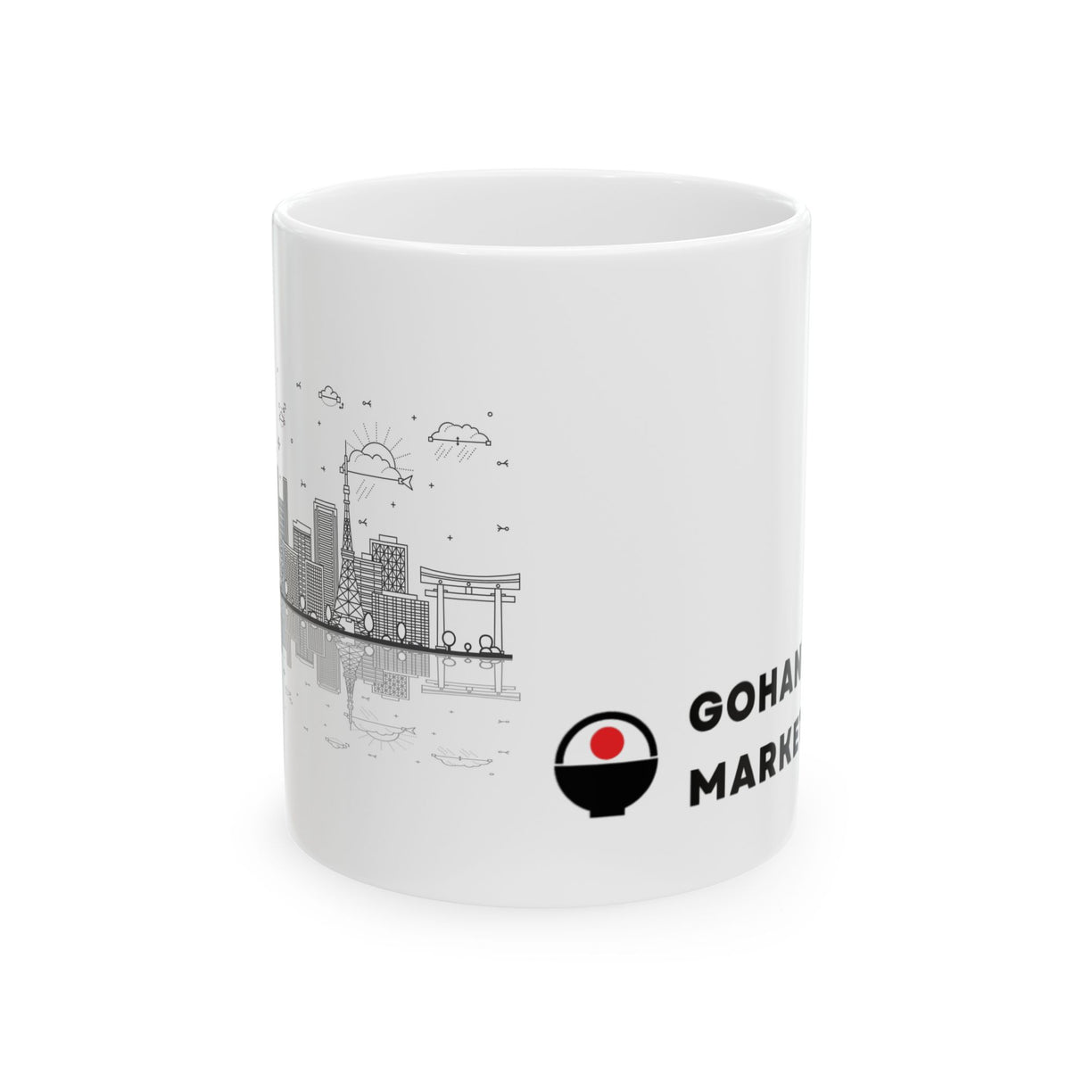 GOHAN MARKET TOKYO Ceramic Mug, (11oz, 15oz)