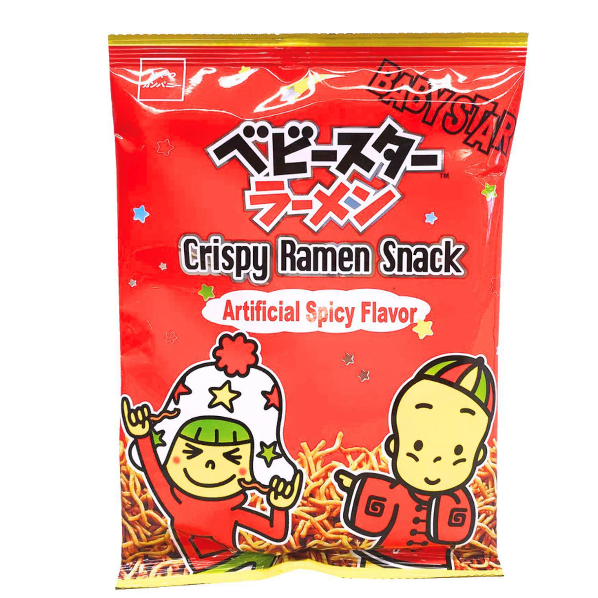 BABY STAR WIDE RAMEN SNACK ARTIFICIAL SPICY FLAVOR 2.47OZ/70G