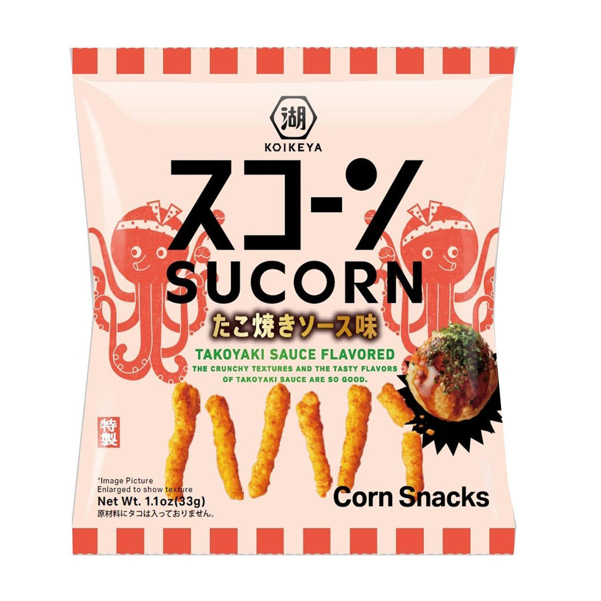 KOIKEYA SUCORN TAKOYAKI SAUCE FLA. 1.1OZ/33G