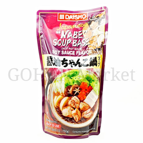 DAISHO SOY SAUCE FLAVOR CHANKO NABE SOUP JAPANESE HOT POT 26.45OZ/750G