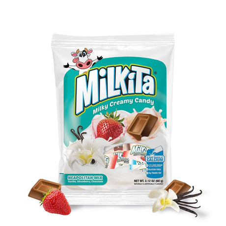 CANDY BAG NEAPOLITAN MIX MILKITA 4.23 OZ