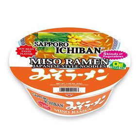 SAPPORO ICHIBAN MISO RAMEN BOWL 2.98 OZ - GOHAN Market