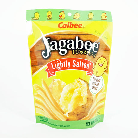 CALBEE JAGABEE THICK WHOLE CUT POTATO CRISPS LIGHTLY SALTED 4OZ/113.4G