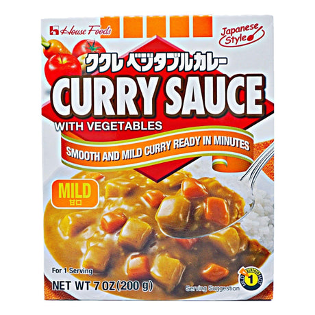 HOUSE FOODS INSTANT KUKURE CURRY WITH VEGETABLE "MILD" 7OZ 200G