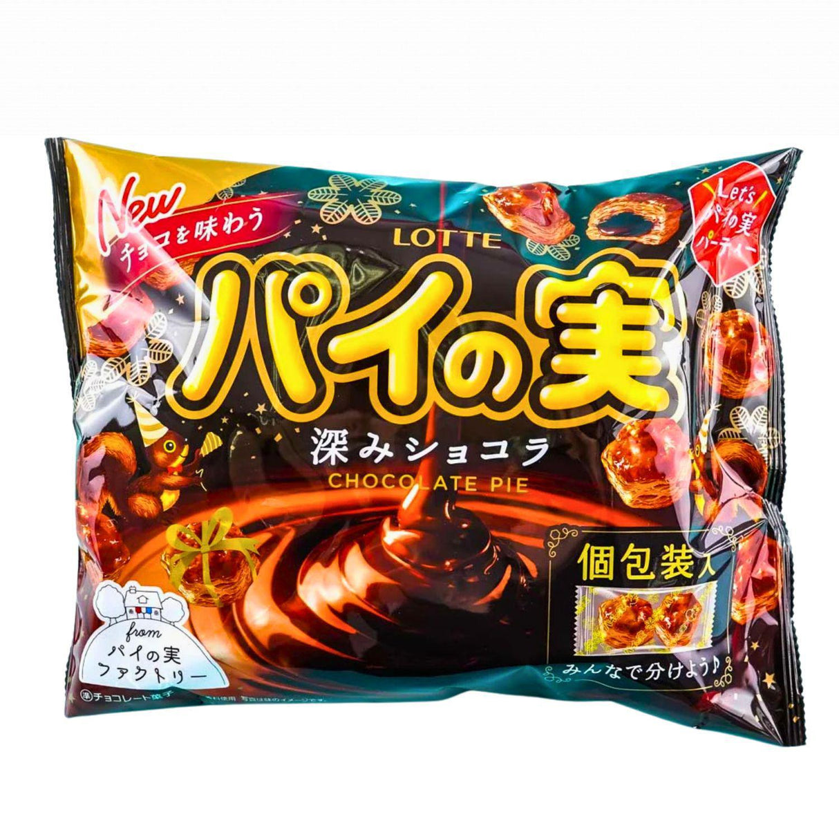 LOTTE PIE NO MI BLACK CHOCOLATE SHARE PACK 4.37OZ