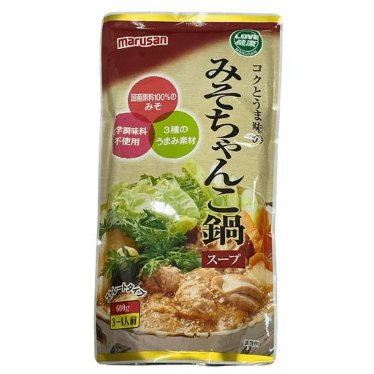 MARUSAN MISO CHANKO NABE SOUP 1.3LBS/600G