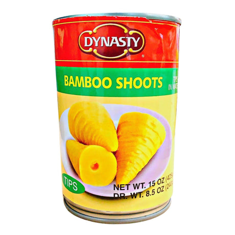 DYNASTY BAMBOO SHOOTS WHOLE TIPS IN WATER 15OZ/425G