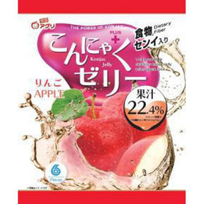 EXPIRING ON 06/13/2024 KONNYAKU JELLY APPLE 3.38 OZ/96G