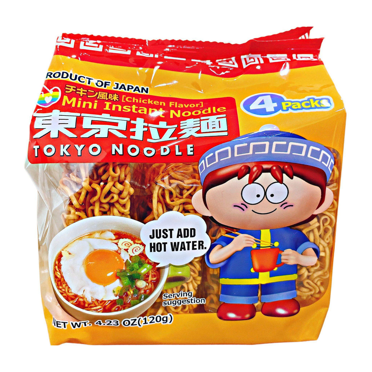 Expiring on 7/31/2024 TOKYO RAMEN REG 4PK 4.23oz/120g