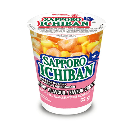 SAPPORO ICHIBAN CUP NOODLE SHRIMP 2.2OZ/62G