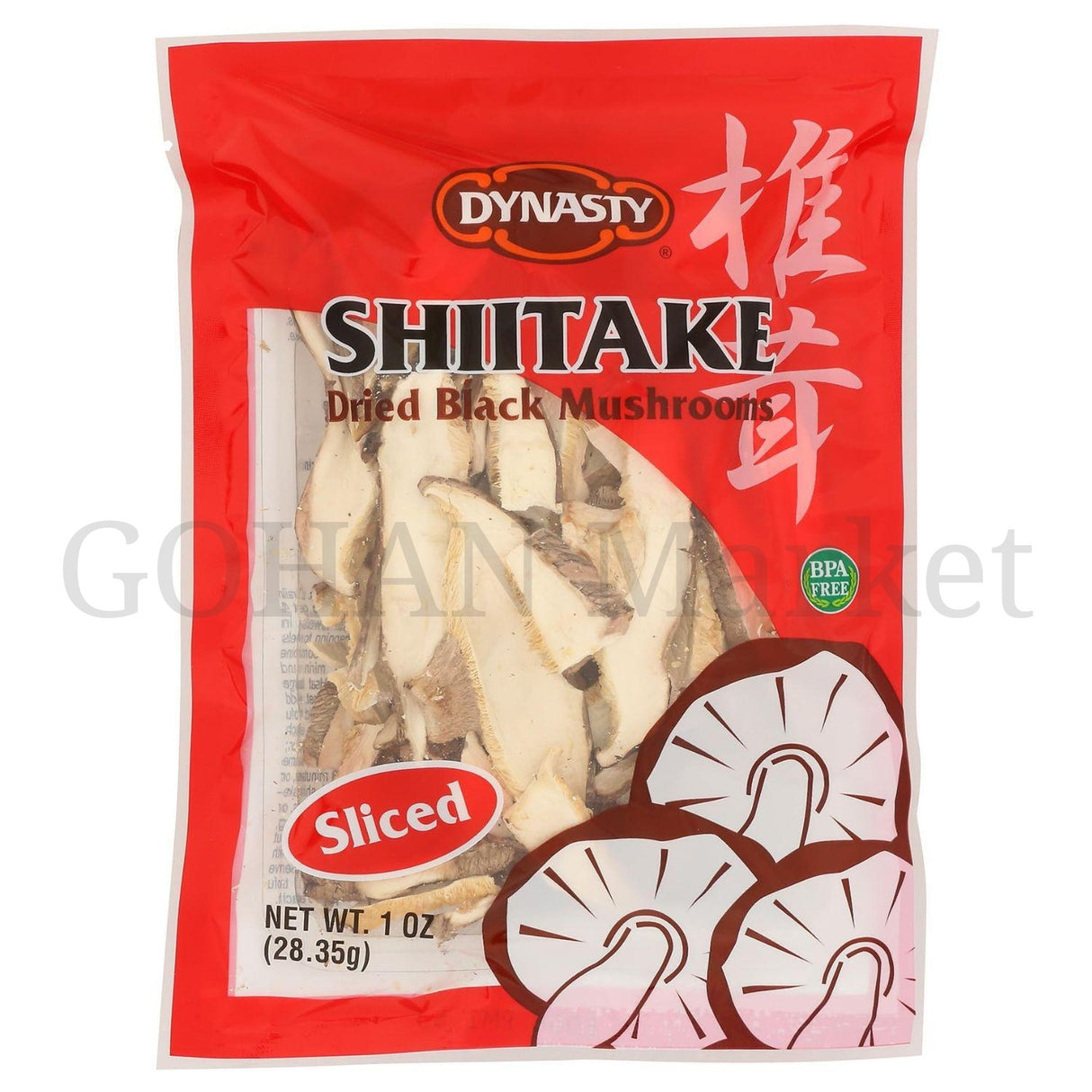 DY SHIITAKE SLICED MUSHROOMS 1OZ