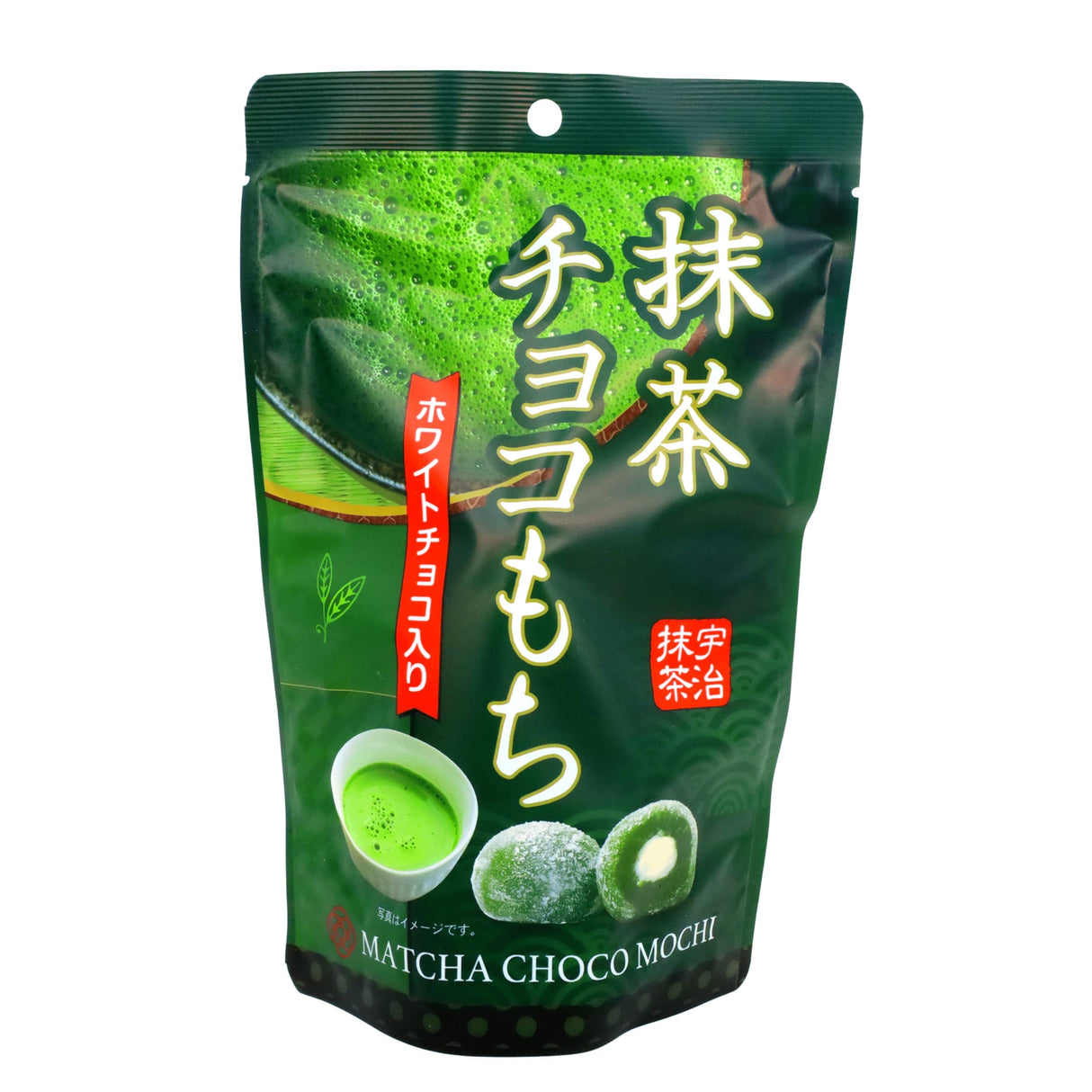 MATCHA CHOCO MOCHI RICE CAKE 8P 4.59OZ/130G