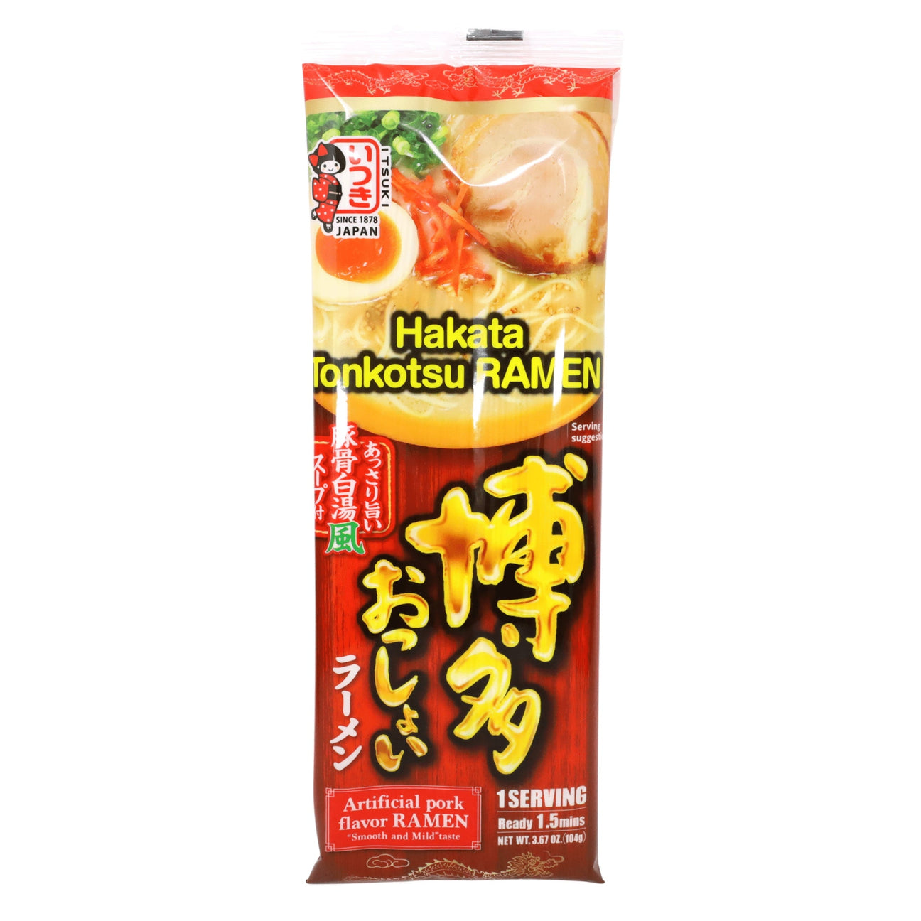 ITSUKI HAKATA TONKOTSU RAMEN 1 SERVINGS 3.67OZ/104G