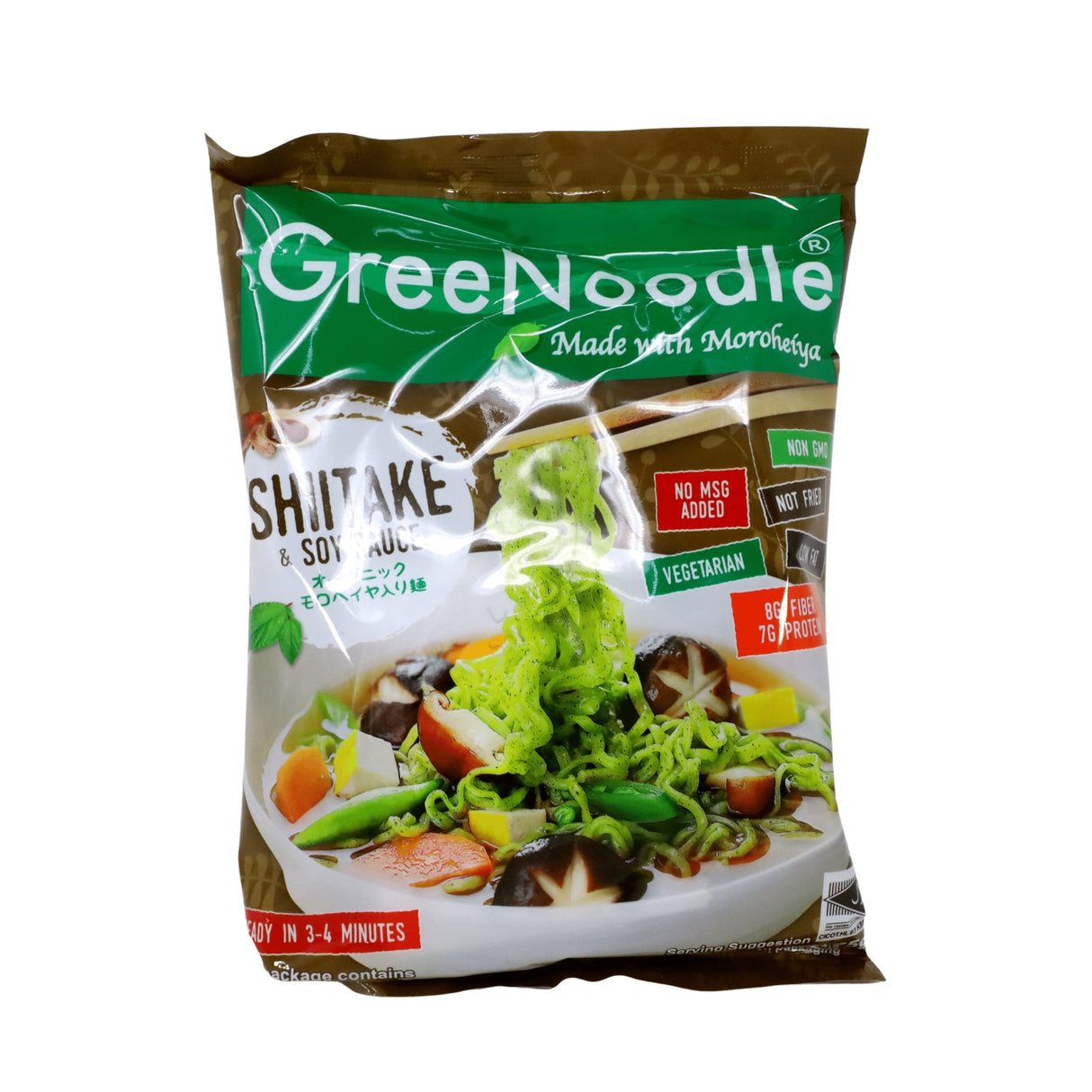 DRIED GREEN NOODLE SHHIITAKE AND SOY SAUCE 2.6OZ/75G