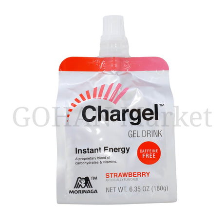 MORINAGA CHARGEL STRAWBERRY FLAVORED INSTANT ENERGY GEL DRINK 6.35OZ/180G