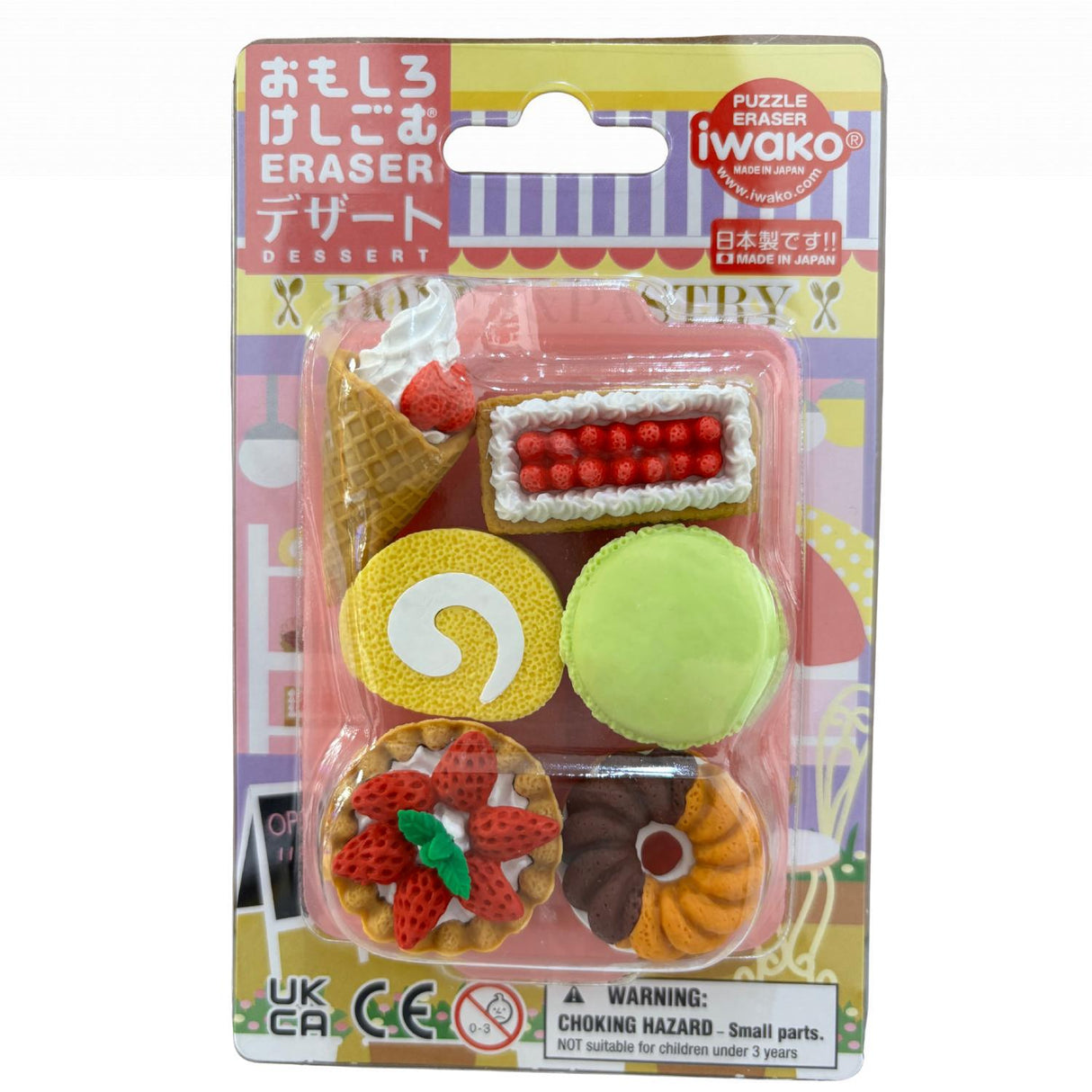 Iwako French Pastry Eraser Card