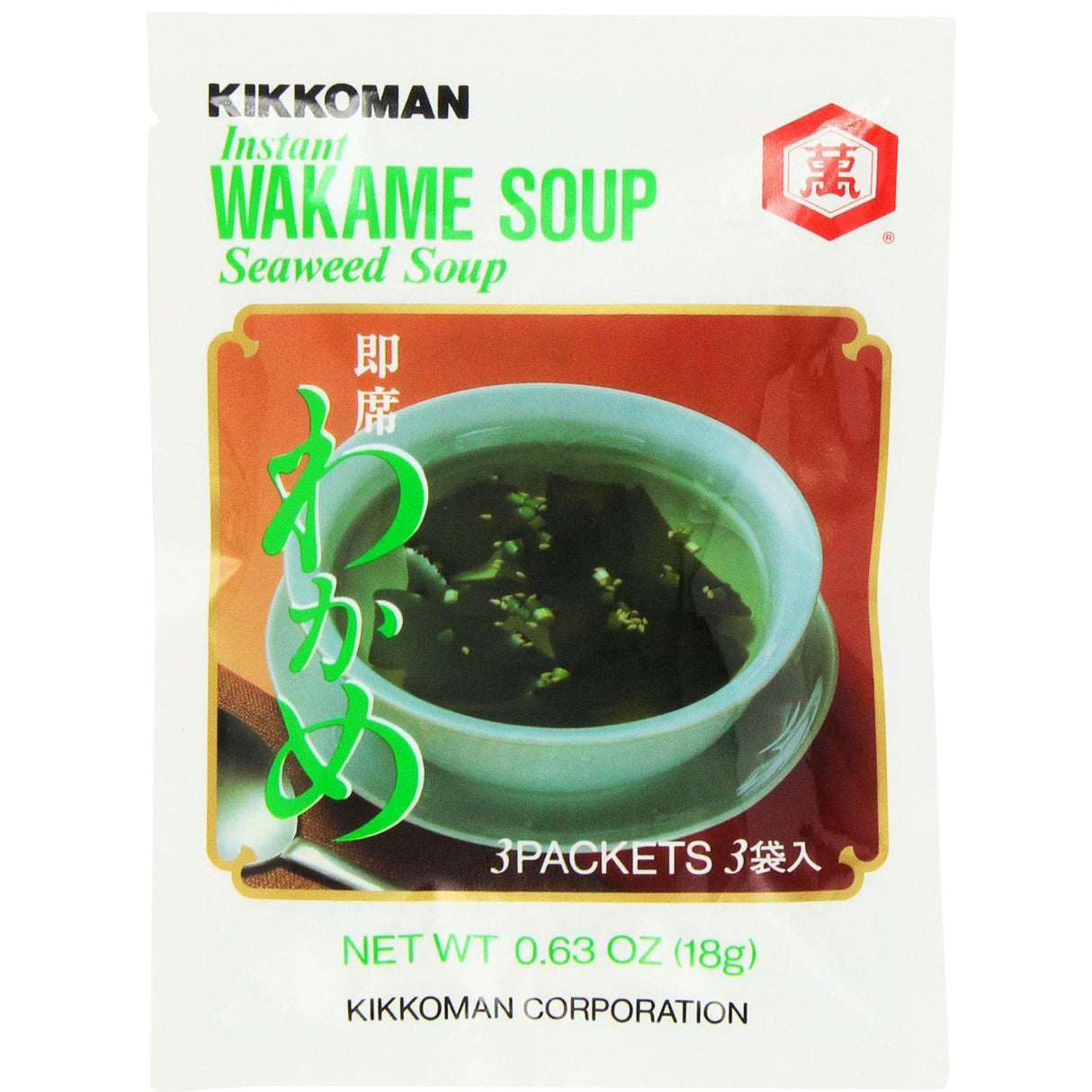 KKM INSTANT SOUP WAKAME 3P 0.63OZ/18G