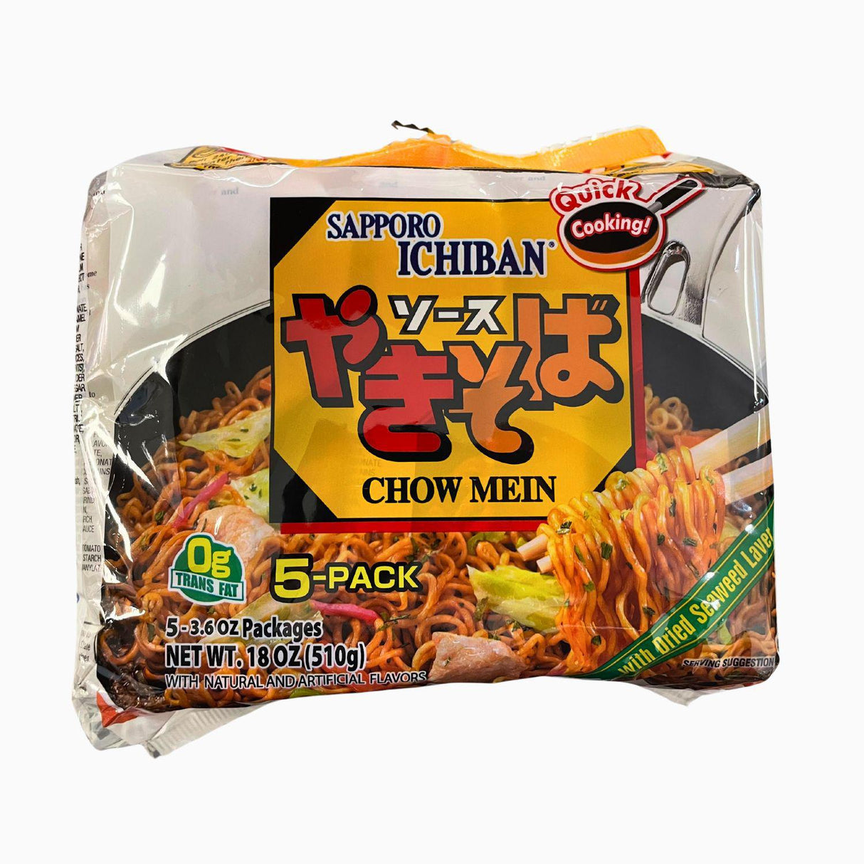 SAPPORO ICHIBAN CHOW MEIN YAKISOBA 5PACK 18OZ