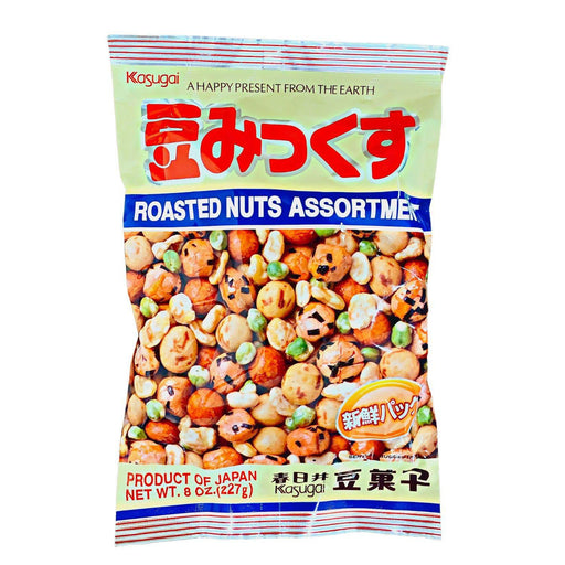 Kasugai Mame Mix Roasted Nuts Assortment 80z/227g - GOHAN Market