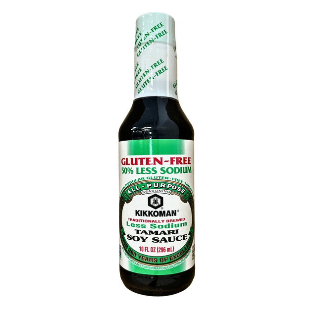 KIKKOMAN 50% LESS SODIUM TAMARI SOY SAUCE GLUTEN-FREE 10FL OZ/296ML