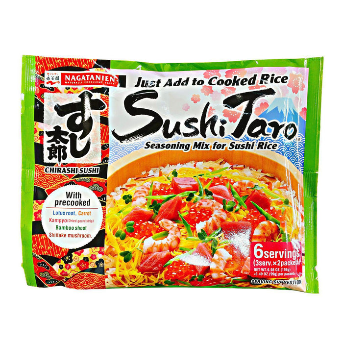 Nagatanien Sushi Taro Seasoning Mix For Sushi Rice 6 Servngs 6.98 oz/198g - GOHAN Market