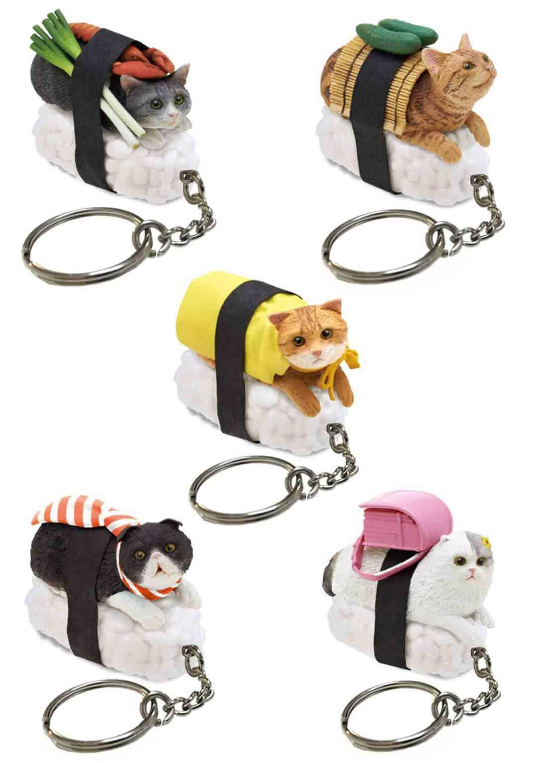 SUSHI CAT NEKOZUSHI KEYRING BLIND BOX VERSION 1