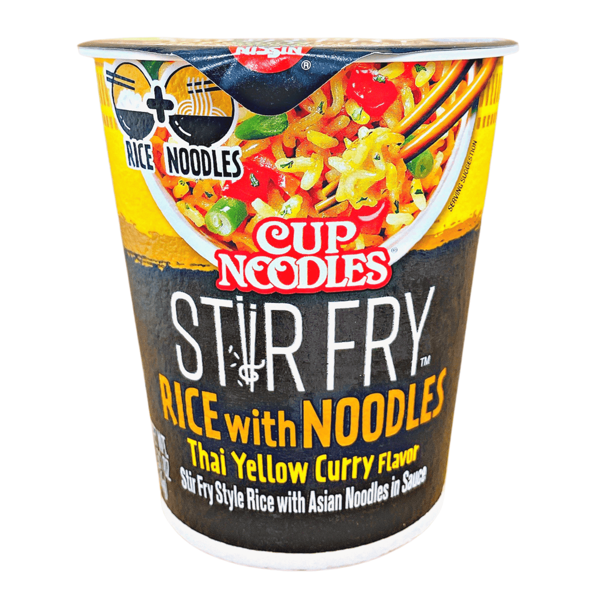 Nissin Cup Noodles Thai Yellow Curry Flavor Asian Noodles in Sauce 3 oz/85g