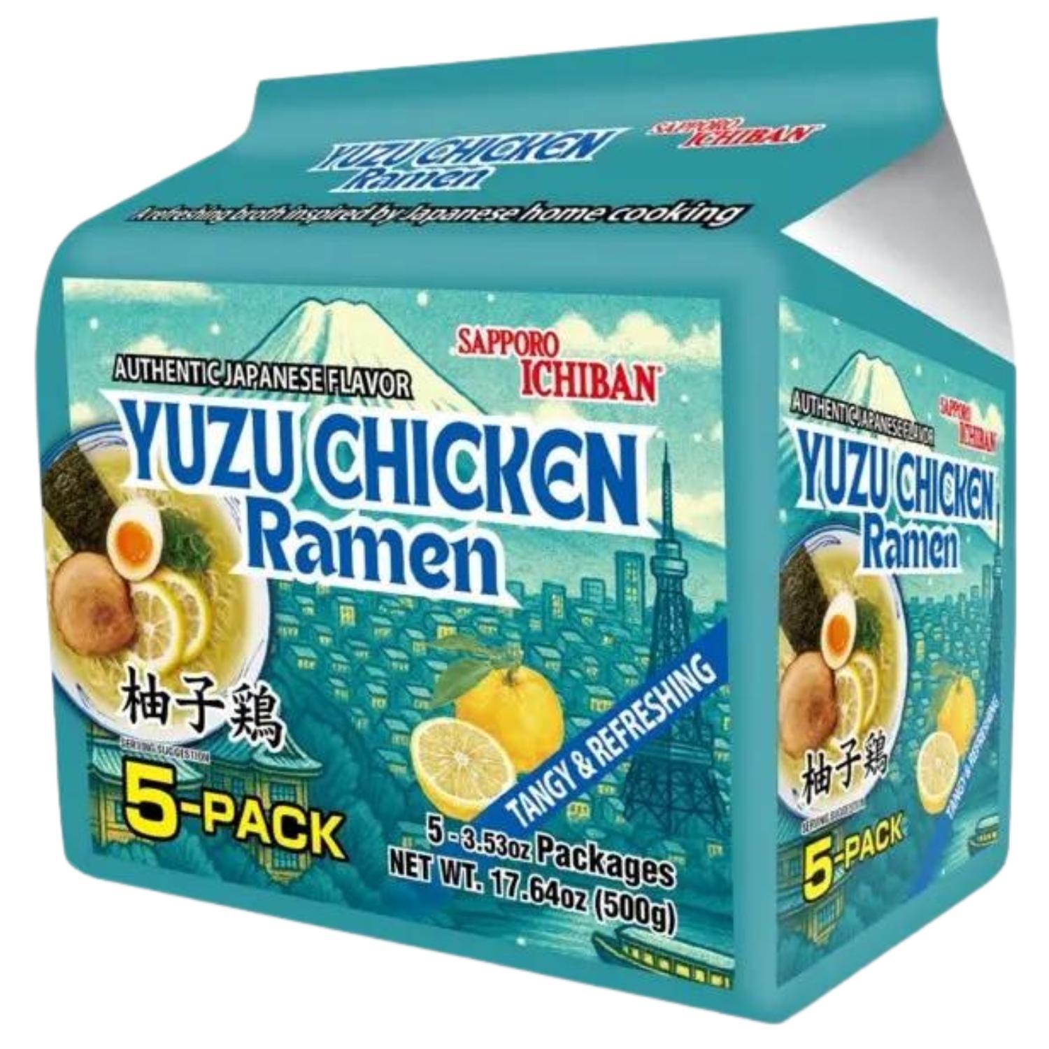 SAPPORO ICHIBAN YUZU CHICKEN RAMEN 5PACK 17.64OZ/500G – GOHAN Market